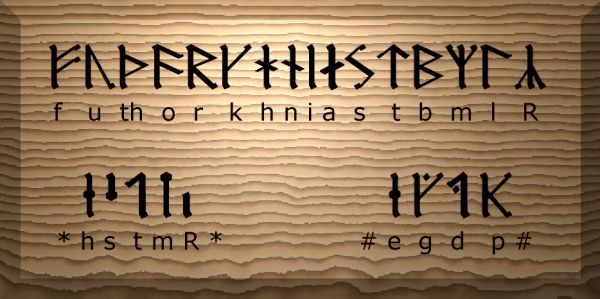 The Younger Futhork, These are the Runes that the Vikings used.