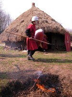 Roman raid on the Celtic Village