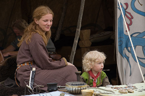 Viking Mother and Child