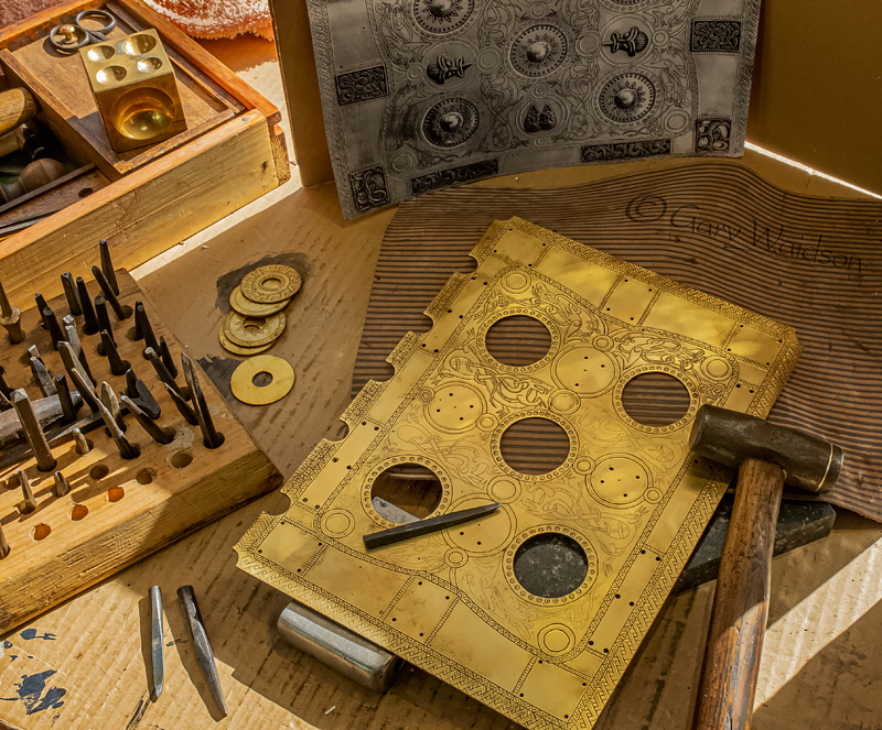 Work in progress on my workbench. Image copyrighted  Gary Waidson. All rights reserved.