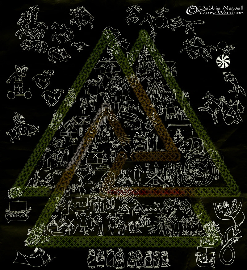 Norse Cloak of Myth Concept Art.  Image and design copyrighted  Gary Waidson/Debbie Newell. All rights reserved.