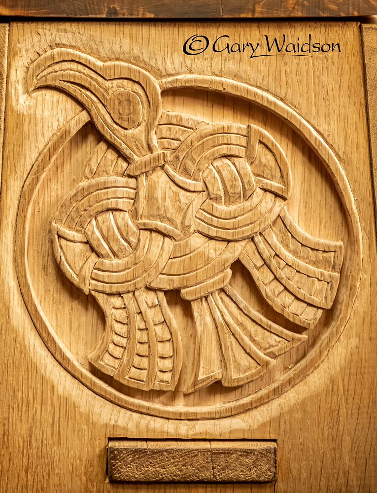 Hrbarr Casket -  Carving Design - Image copyrighted  Gary Waidson. All rights reserved.