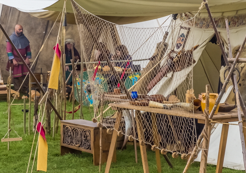 A living history exhibit at Whitby Abbey