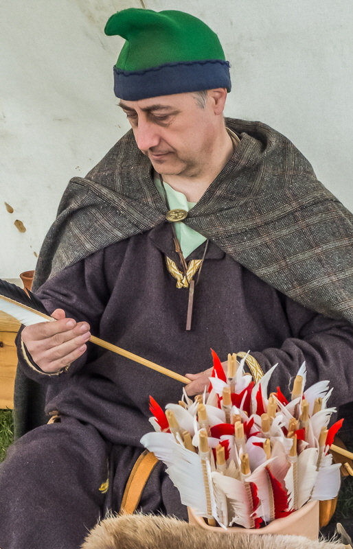 A living history exhibit at Whitby Abbey