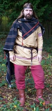 Gary Waidson in 10th century costume based upon Viking and Saxon finds of the period